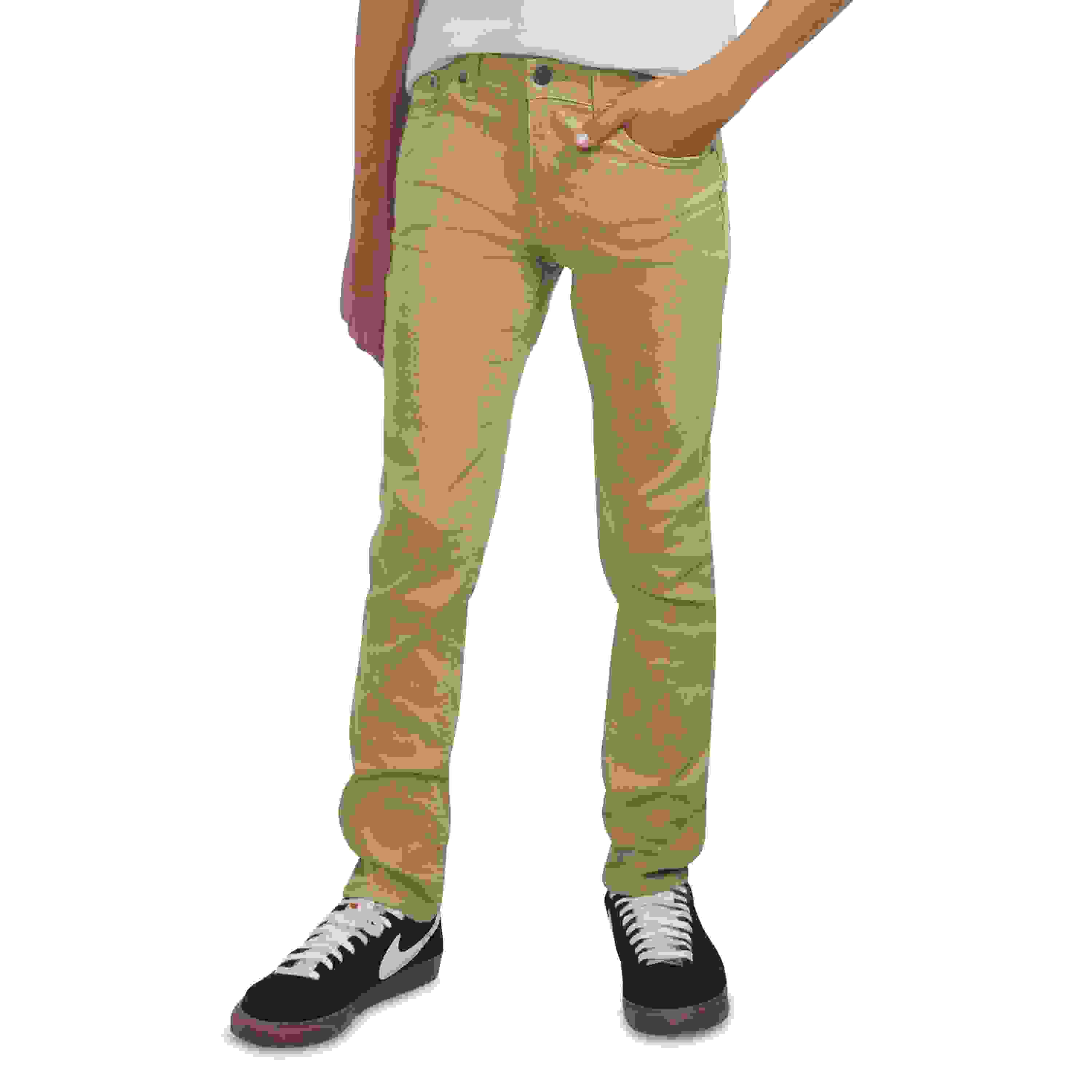 Levi's 510 Eco Performance Skinny Fit Lt Wash Big Boys' Khaki Denim Jeans